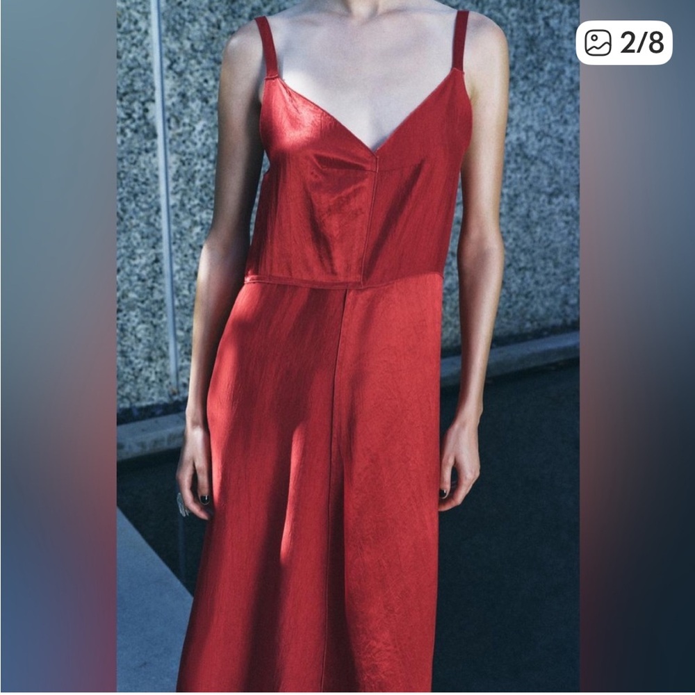Zara Satin Effect Slip Dress ZW Collection- never worn!